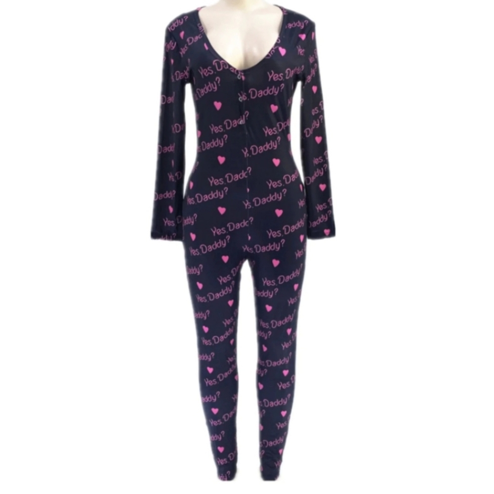 Yes Daddy Long Pant Onesie Butt Flap